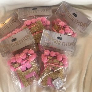 Happy birthday banner.